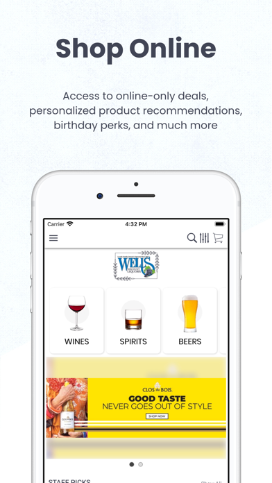 Wells Discount Liquors Screenshot