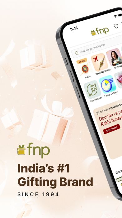 Screenshot #1 pour FNP: Gifts, Flowers, Cakes App