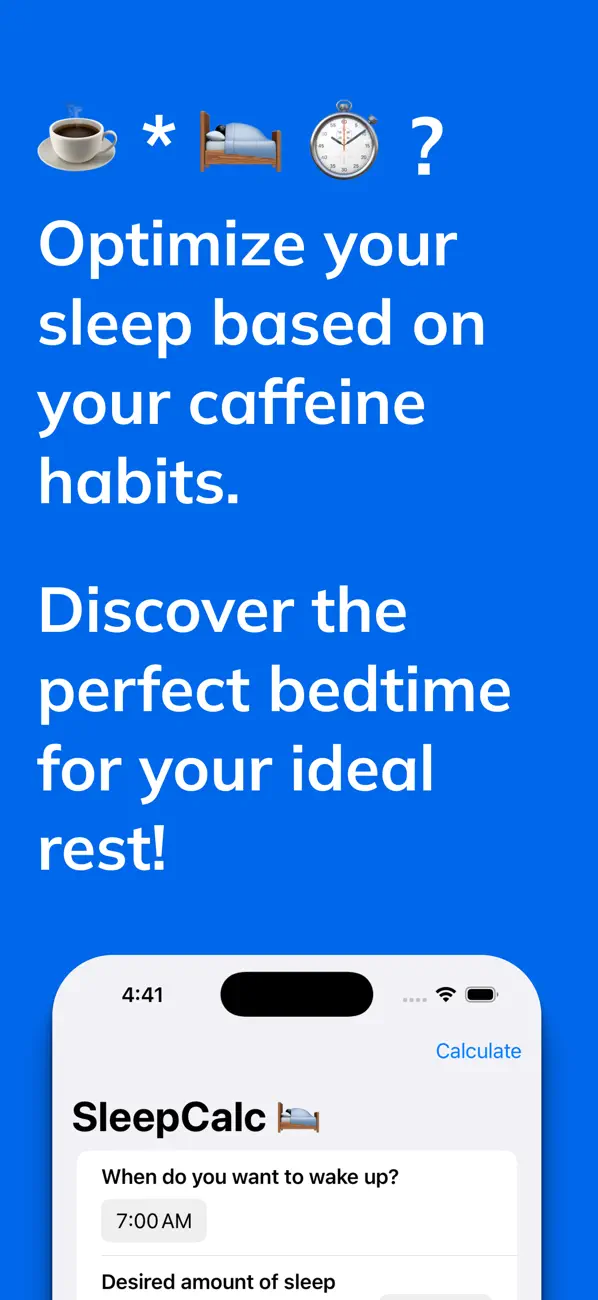 Screenshot #1 pour SleepCalc