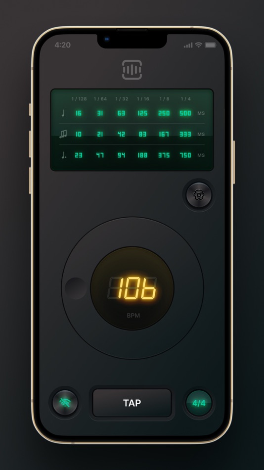 #1. Delay Calculator & Metronome (iOS) 来自: Denis Krutykh