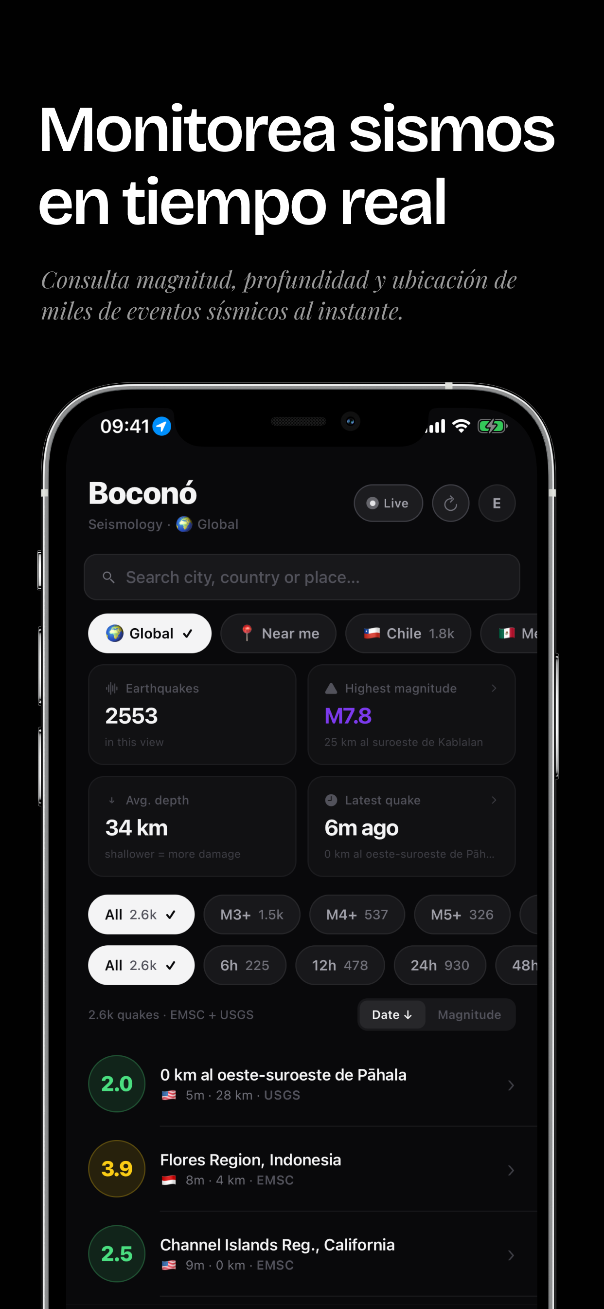 Boconó - Earthquake Alerts