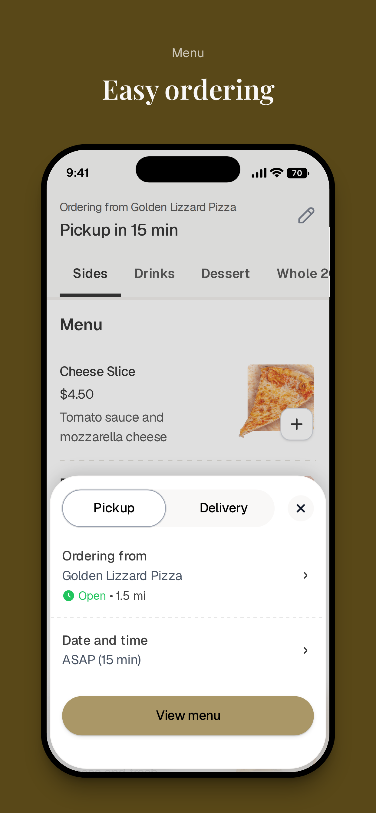 Golden Lizzard Pizza screenshot 3