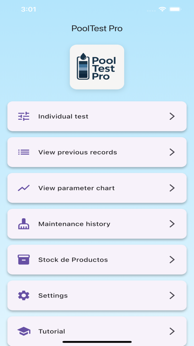 PoolTest Pro app screenshot 2