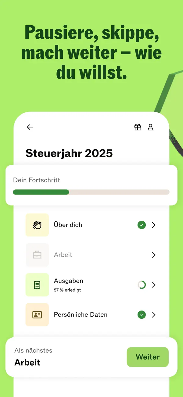 Taxfix: Online Steuererklärung Screenshot 5