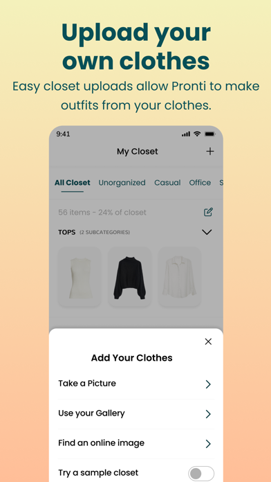 Screenshot #3 pour Pronti AI- Outfit Maker