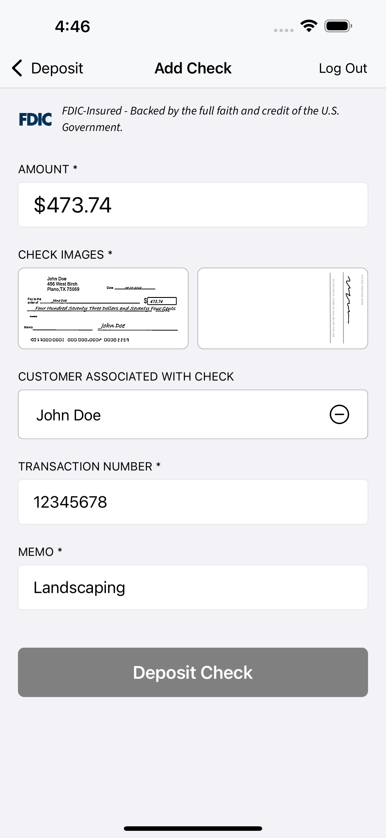 Lindell Bank mRDC screenshot 4