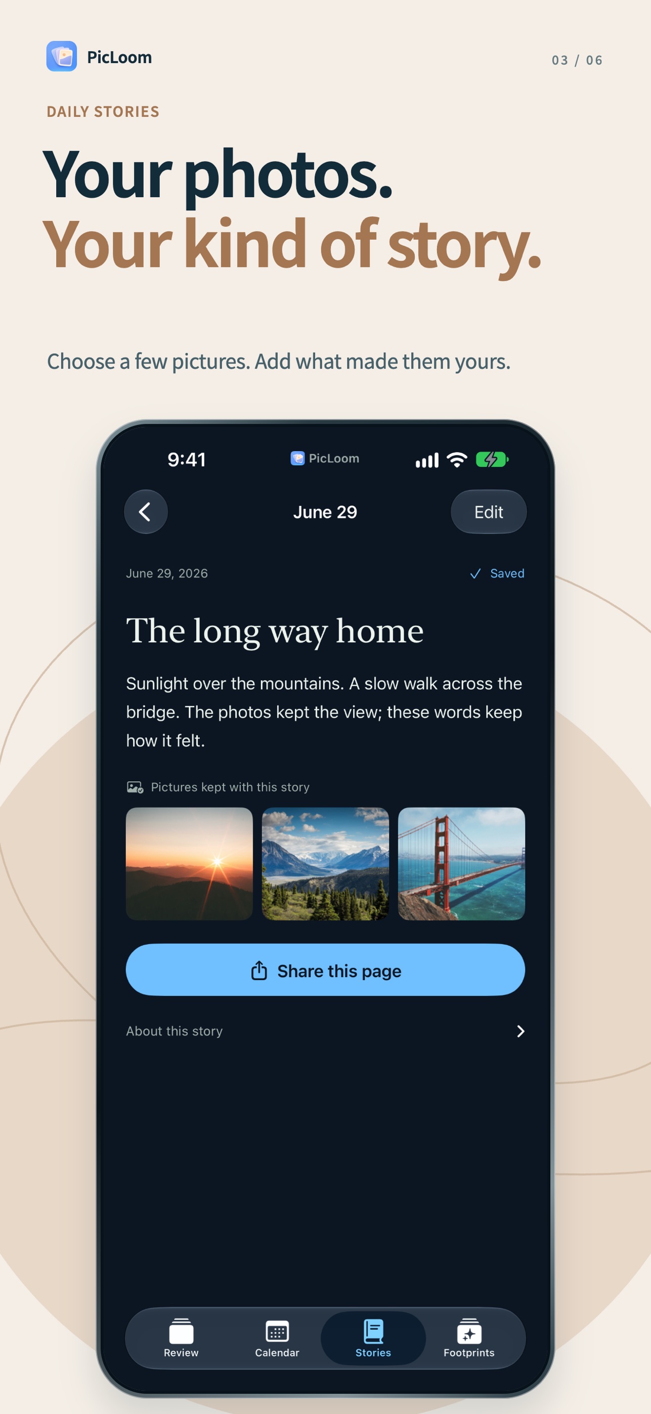 Screenshot 3 of PicLoom: Photo Sort & Journal