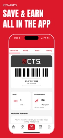 CTS Reward iPhone screenshot