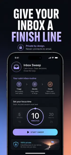 Focus: Email Triage Timer screenshot 1