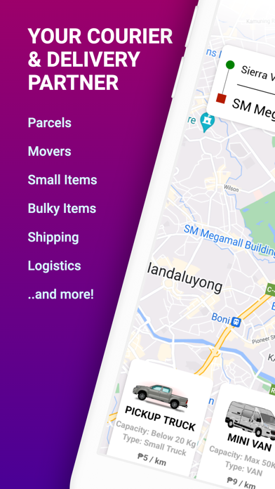 WeMove PH On-demand Delivery Screenshot