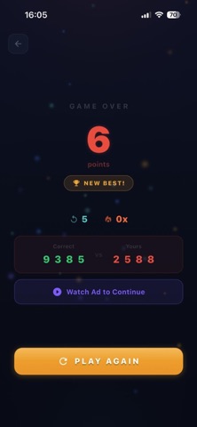 Flash Digits: Memory Challenge screenshot