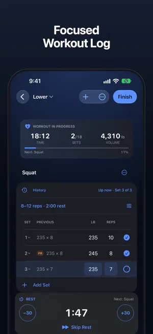 Hypertrophy: Strength Log screenshot 2
