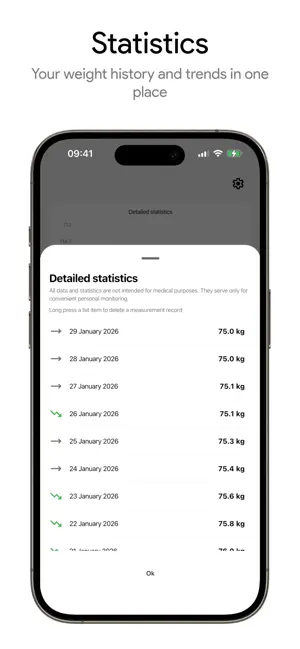 Weight Observer screenshot 3