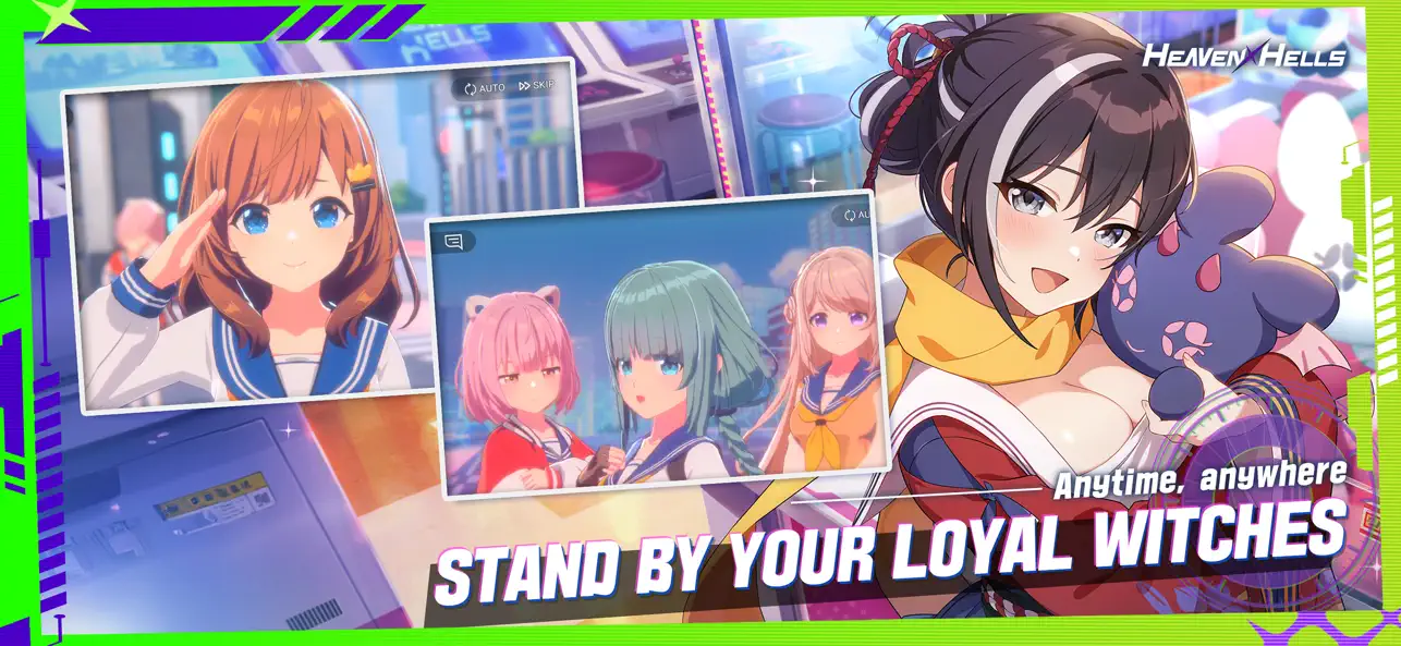 HEAVENHELLS: Anime Squad RPG Hack screenshot 4 - iOS game interface