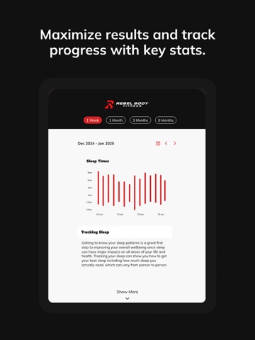 Rebel Body Fitness iPad screenshot