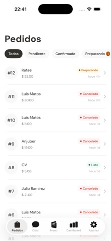 Restaurant AI iPhone screenshot