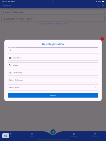 Moonpreneur Event Check-In iPad screenshot
