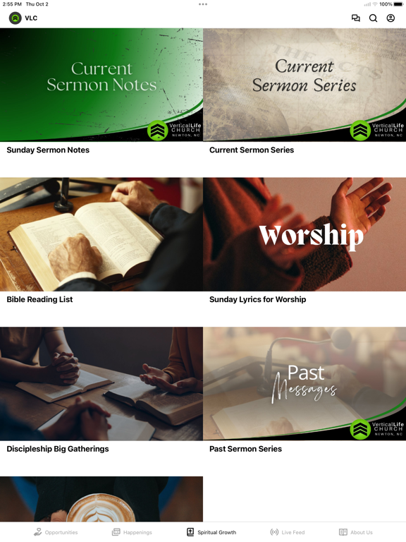 Vertical Life Church NC iPad screenshot 3 - Education app