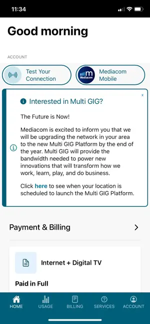 MediacomConnect screenshot 2