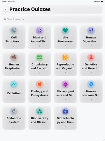 Grade 10 Life Science iPad screenshot