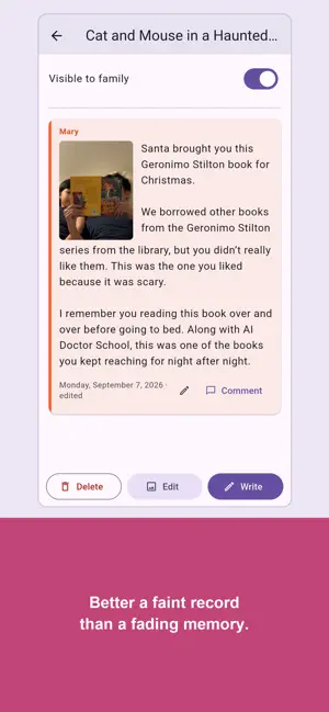 Fambooks screenshot 2