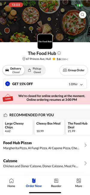 The Food Hub. screenshot 2