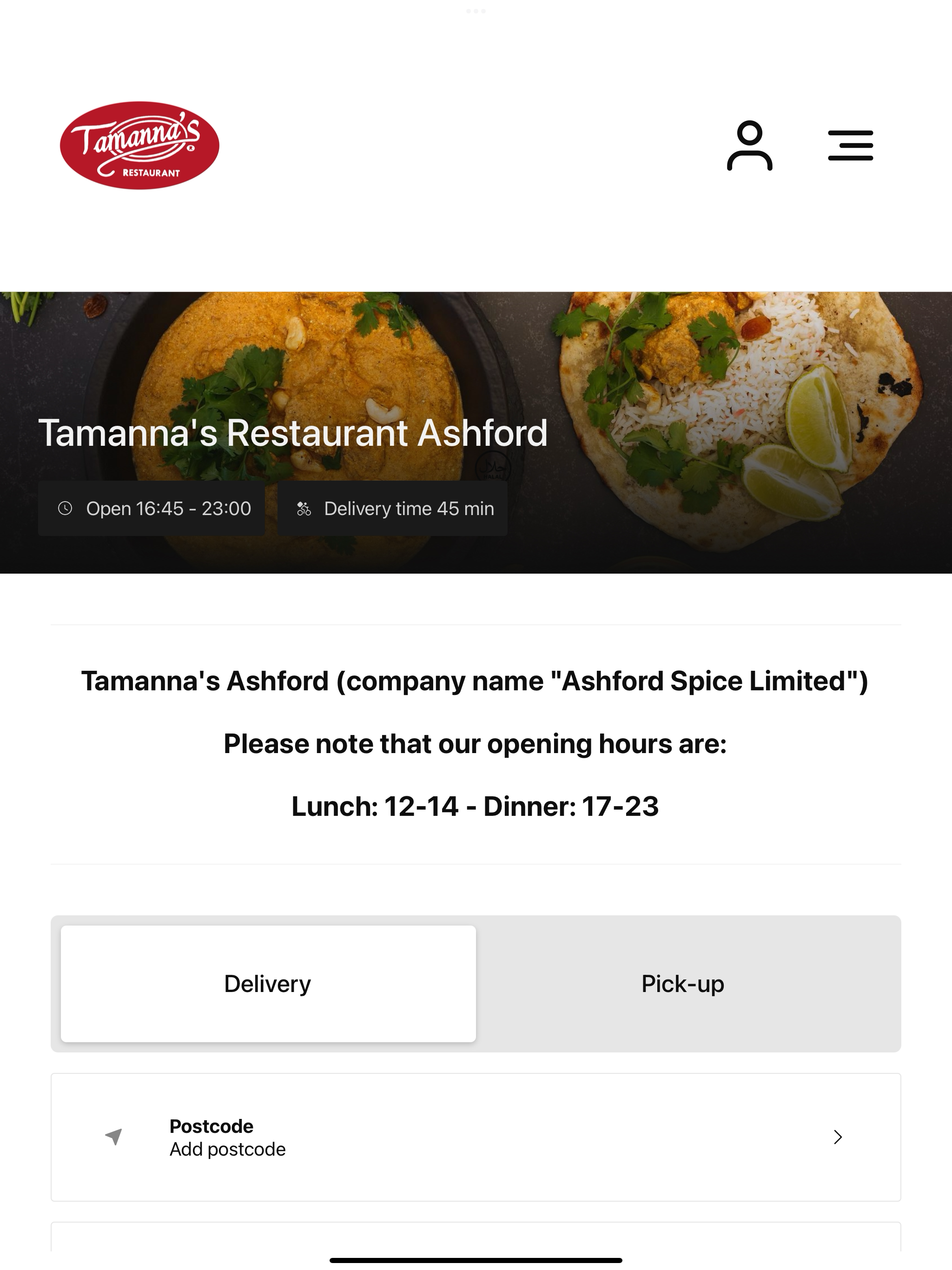 Tamannas Restaurant Ashford UK screenshot 5