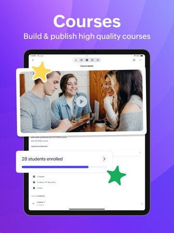 Zoho Classes Faculty iPad screenshot
