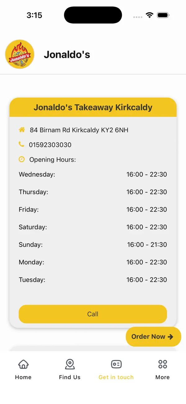 Screenshot #3 pour Jonaldo's Takeaway Kirkcaldy