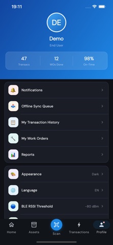 Smartx HUB Asset Tracking screenshot