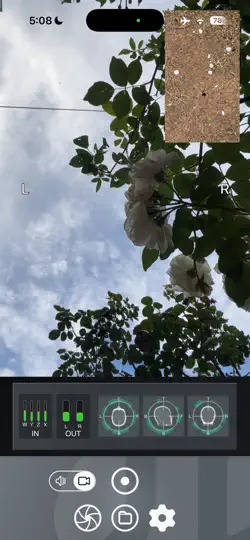 Screenshot von Ab Ambisonics Recorder auf dem iPhone 4