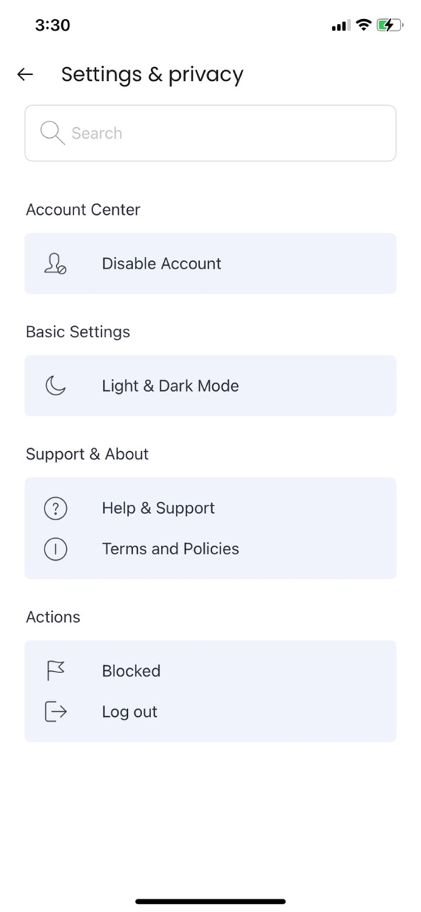 iPhone screenshot