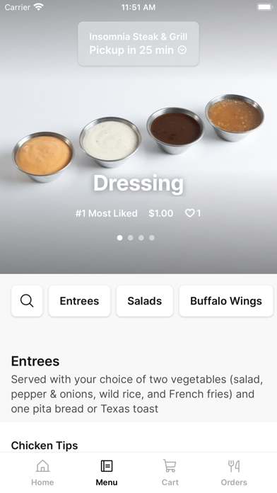 Insomnia Steak & Grill iPhone screenshot 2 - Food & Drink app