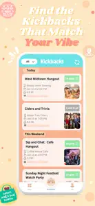 Kickback - Hangout & Connect screenshot #1 for iPhone