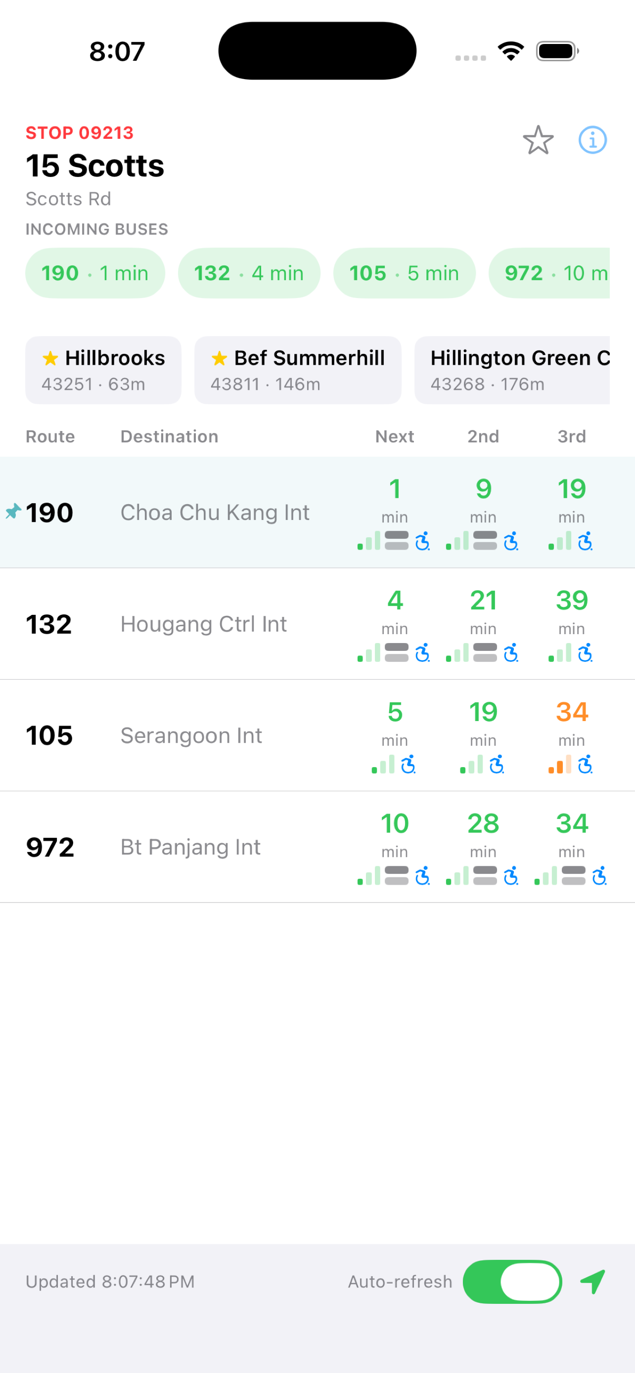 SG Bus Arrivals screenshot 3