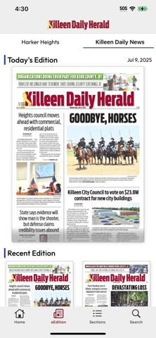 Killeen Daily Herald screenshot