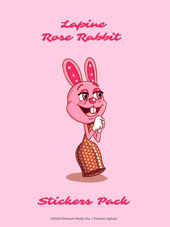 Screenshot #4 pour Lapine Rose Rabbit Stickers
