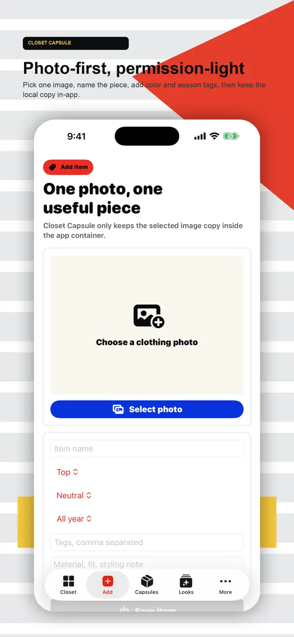 Screenshot #2 pour Closet Capsule
