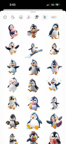 北极企鹅贴纸 screenshot