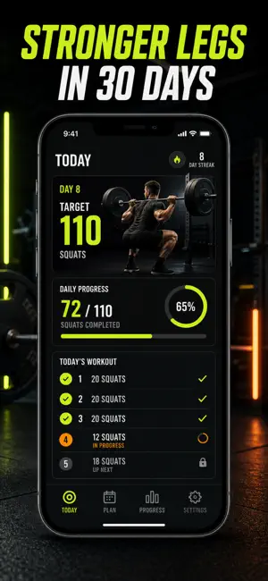 Squat Challenge: 30-Day Plan screenshot 1