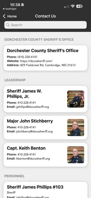 Dorchester County Sheriff MD screenshot 2