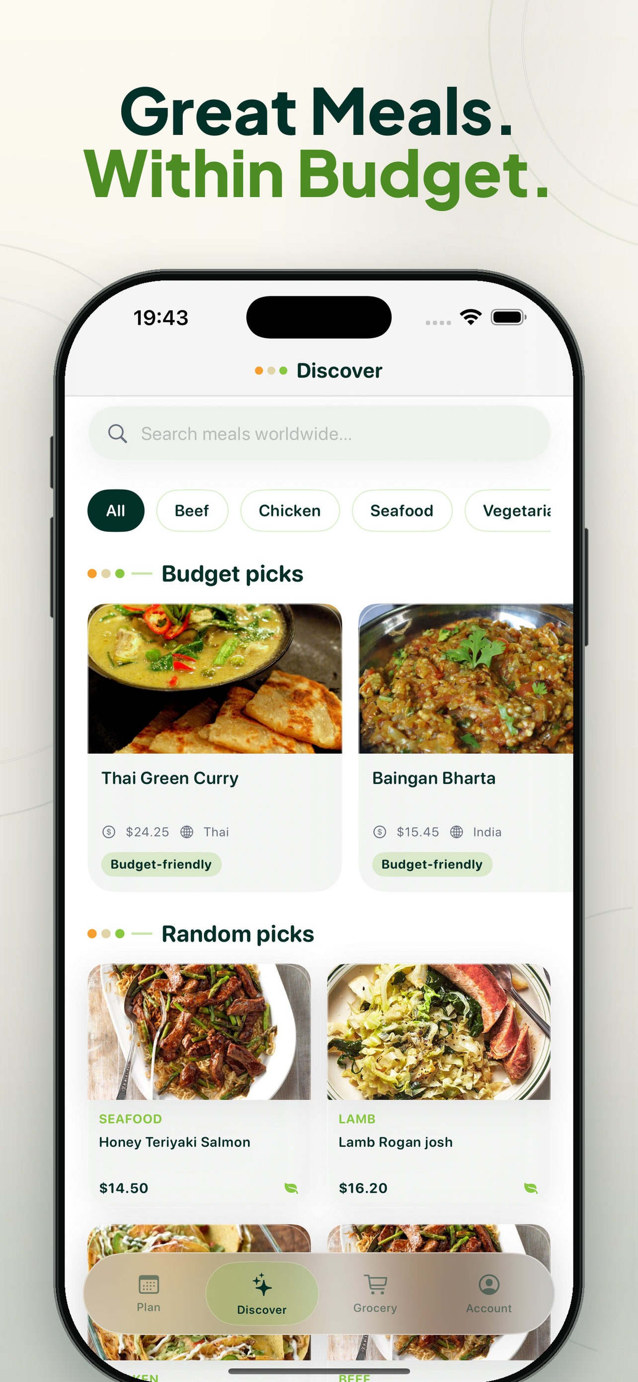 BudgetBite: Weekly Dinners screenshot 4