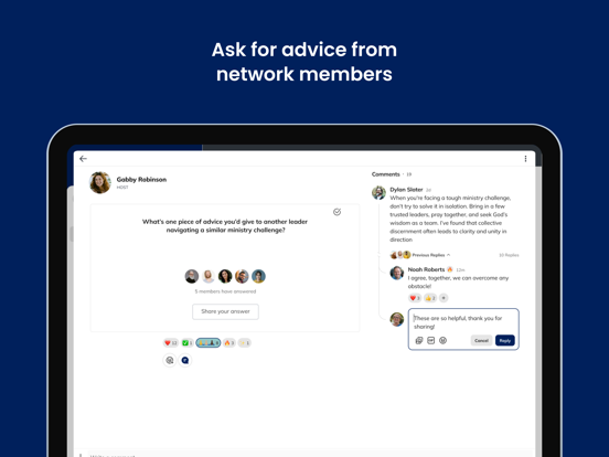 Tennessee Baptist iPad screenshot 3 - Social Networking app