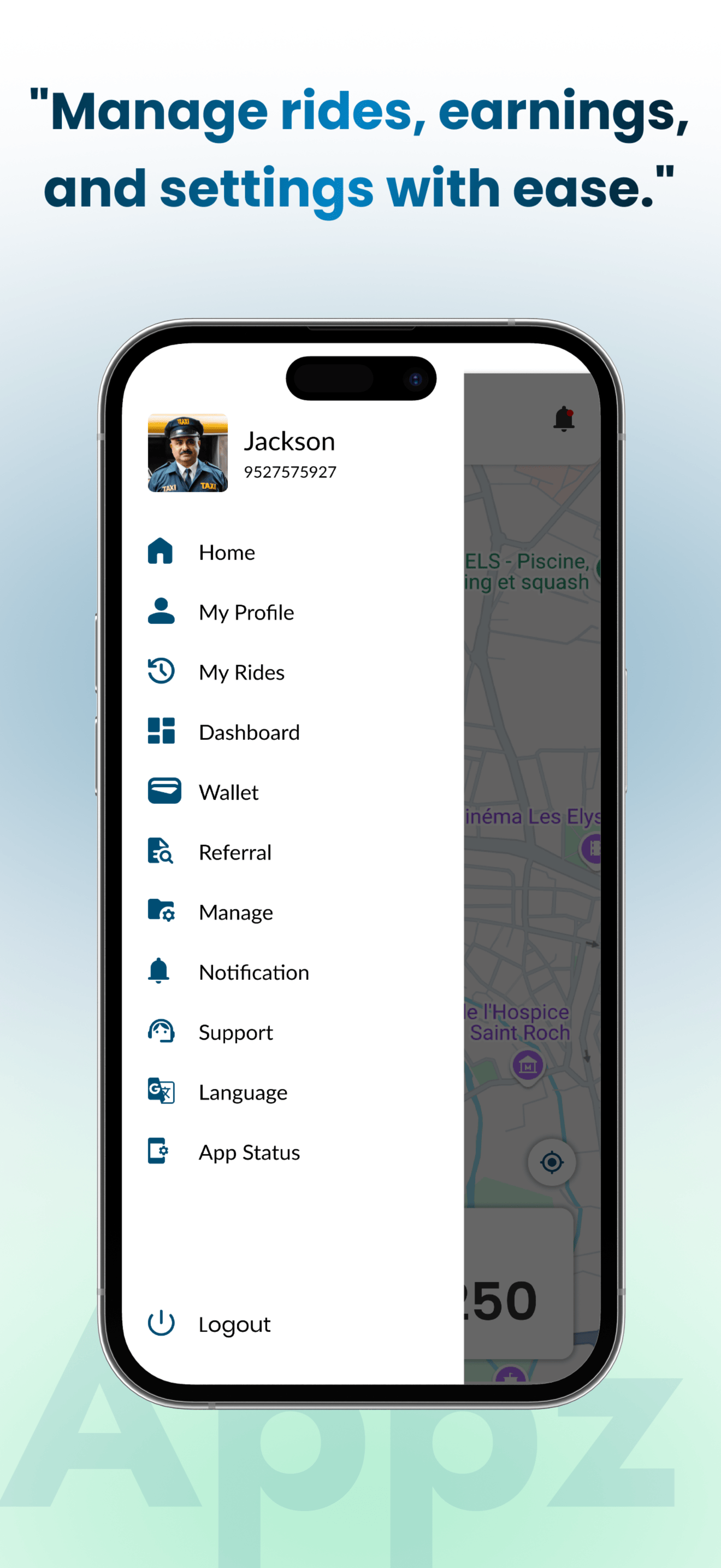 TaxiAppz Driver Pro screenshot 3