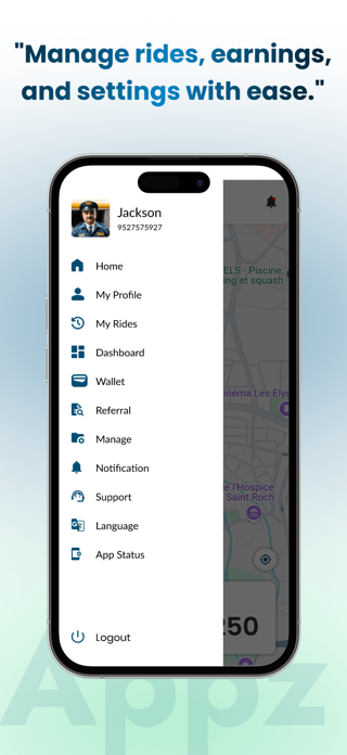 TaxiAppz Driver Pro Screenshot 3 of 5