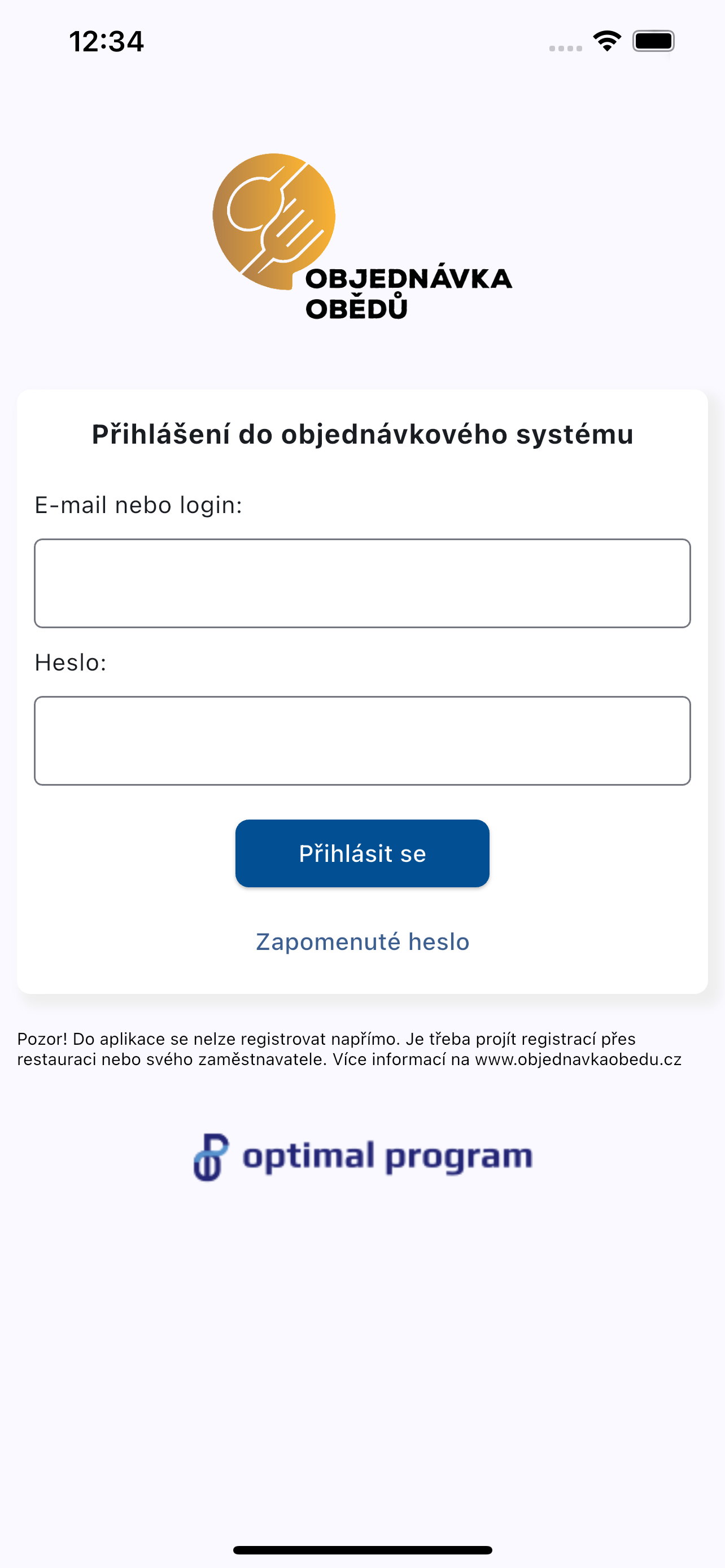 Objednávka Obědů