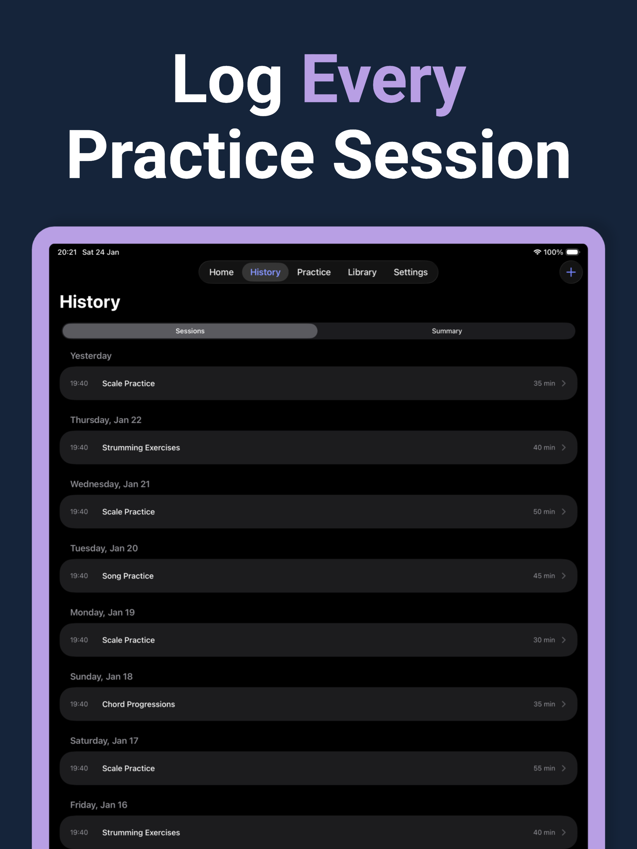 Practice Log