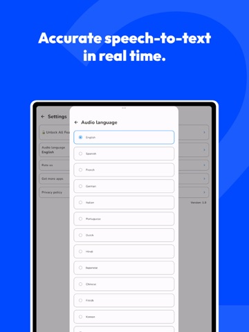 Voice Note Taker AI Simple iPad screenshot