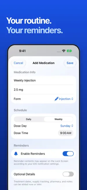 Medication Tracker - Dosis screenshot 2