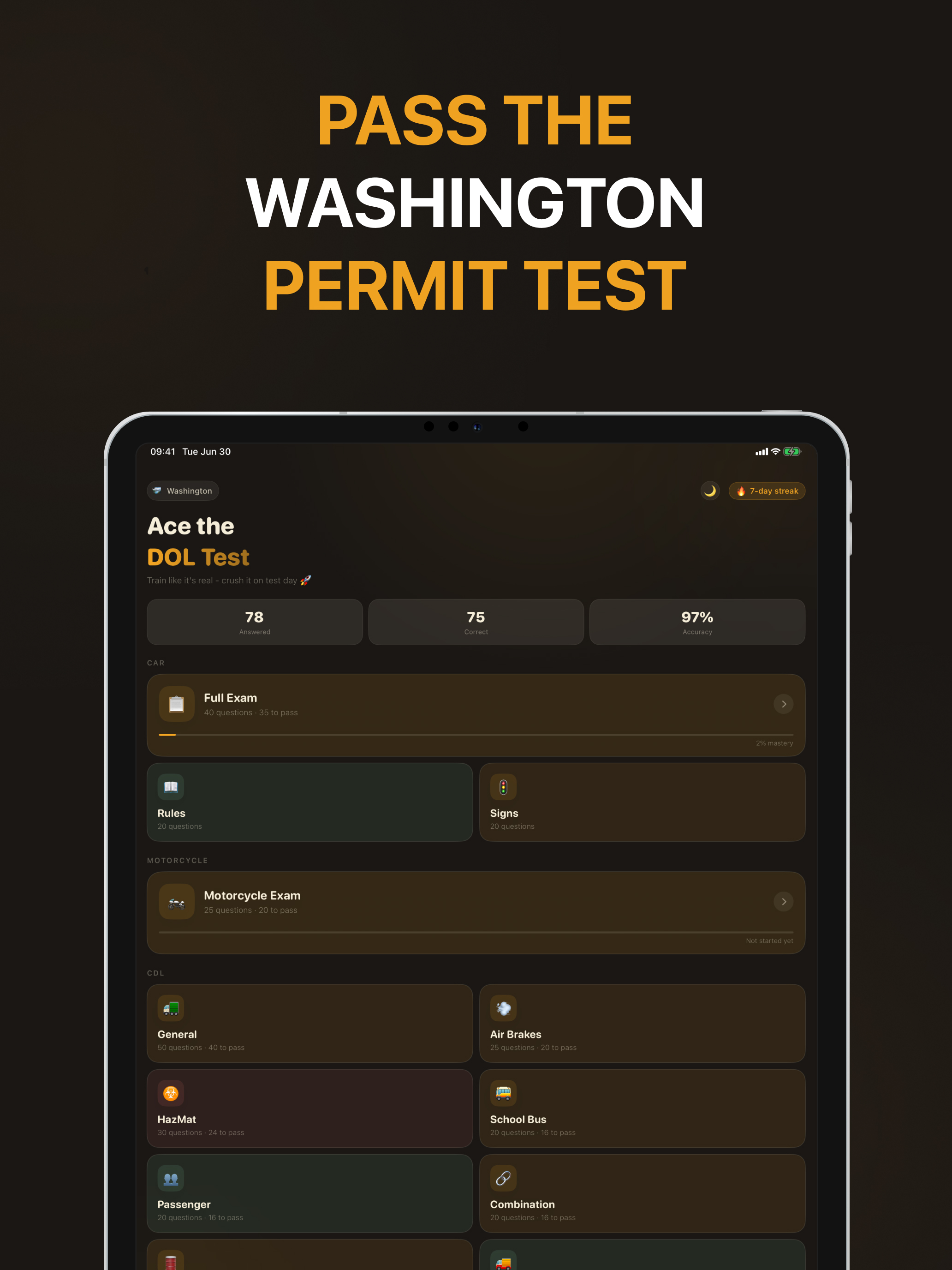 Washington DMV Test 2026 screenshot 9